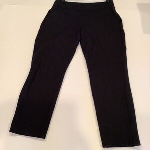 Cabi 5866 Black Pants Size 6 Banded Waist Cropped Trousers Minimalist
